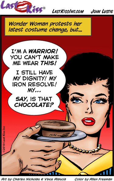 Wonder Woman Day Benefit Art: Chocolate Peril