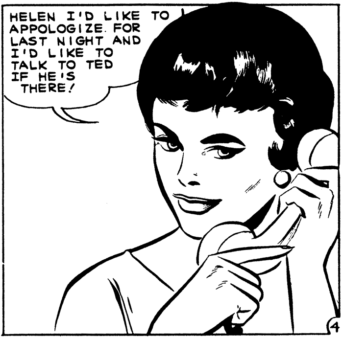 Original art from First Kiss #21, 1961.
