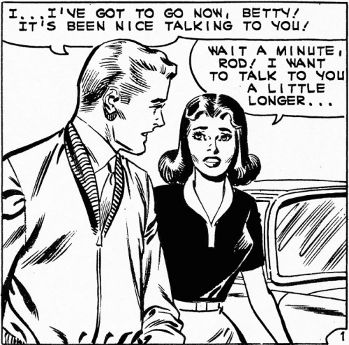 Original art from First Kiss #21, 1961.