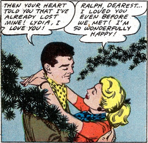 Art from First Kiss #5, 1958.