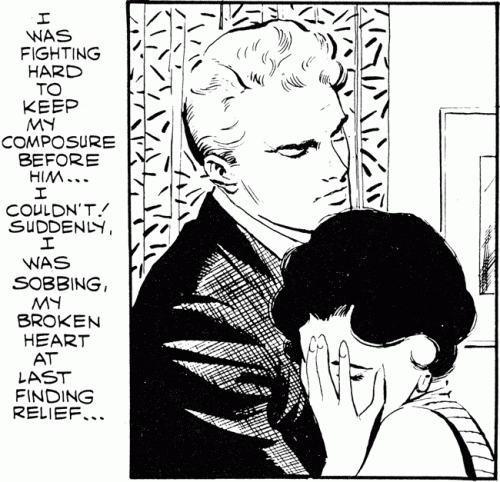 Original art from First Kiss #6, 1958.