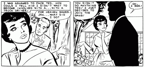 Art by Vince Colletta Studio from First Kiss #21, 1961.