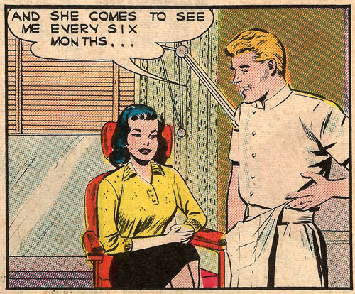 Art by Dick Giordano from First Kiss #31, 1963.