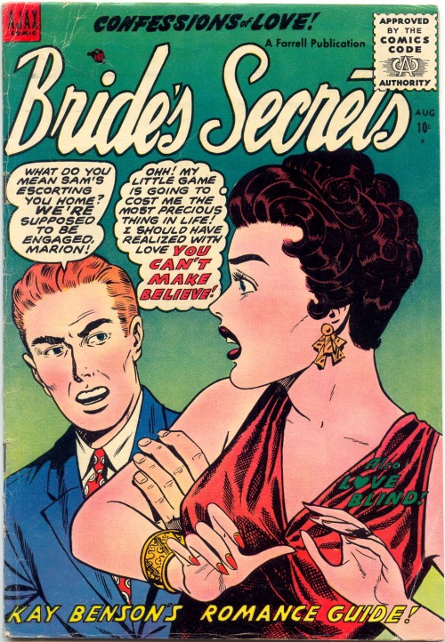 Artist Unknown. BRIDE'S SECRETS #9, 1955.