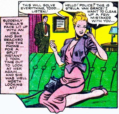 Artist unknown from the story "Censored" in ALL TRUE ROMANCE #2, 1951.