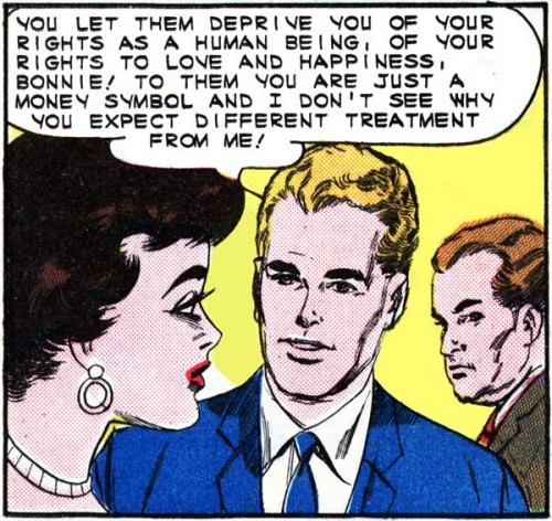 Art by Vince Colletta Studio from the story "That Lonely Sound" in FIRST KISS #36, Feb. 1964.