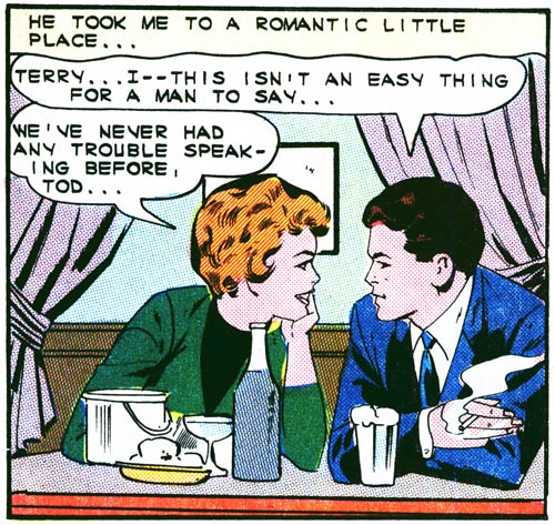 Art by Vince Colletta Studio from the story "Symphony of Love" in FIRST KISS #39, 1964.