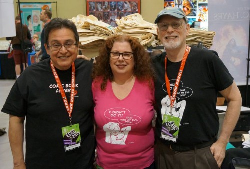 Part of the Last Kiss team at ECCC (l to r): Richard Hernandez, Lisa Hernandez, John Lustig. Not pictured Shelagh Lustig & Leo Campa.