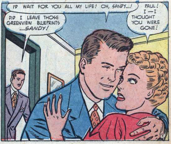 Art by Nina Albright from the story "The Man I'll Marry" from BEST ROMANCE #6, 19552.