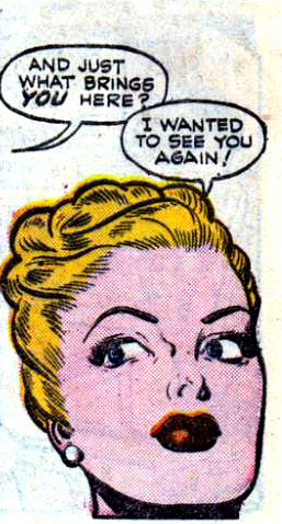 Artist unknown. From the story "Censored" in ALL-TRUE ROMANCE #2, 1951.