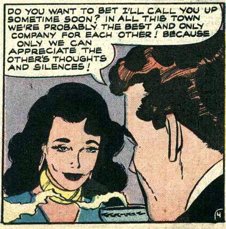 Art by Vince Colletta Studio from BRIDES IN LOVE #9, 1958.