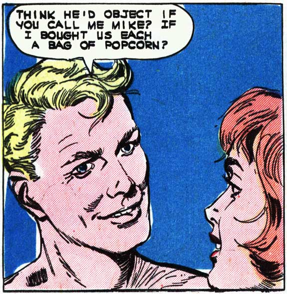 Art by Luis Dominguez from the story "Reckless Romance" in FIRST KISS #30, 1963.
