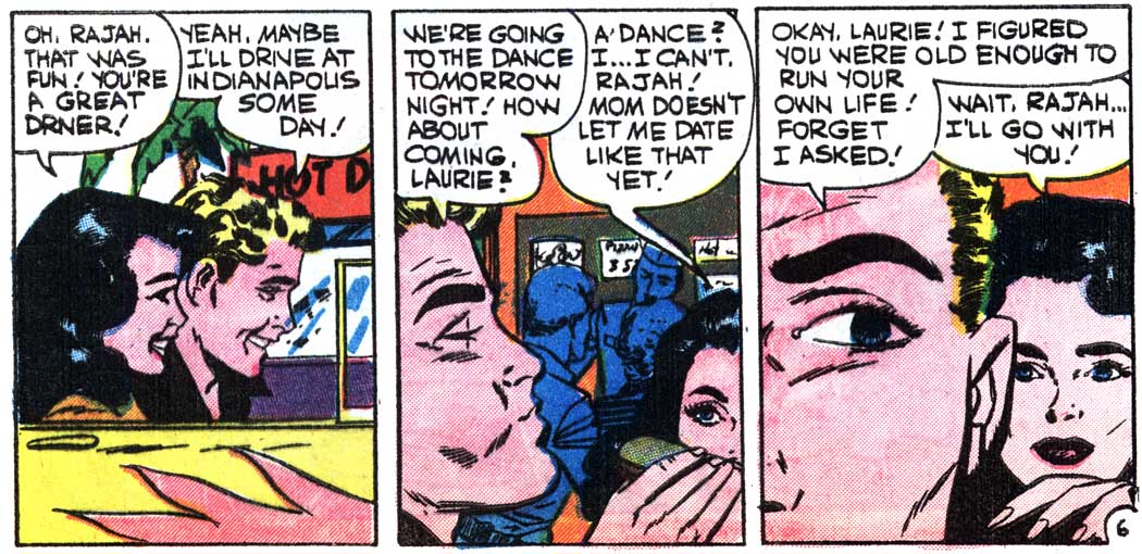 Art by Vince Colletta Studio from the story "Playin' It Cool" in FIRST KISS #12, 1960.