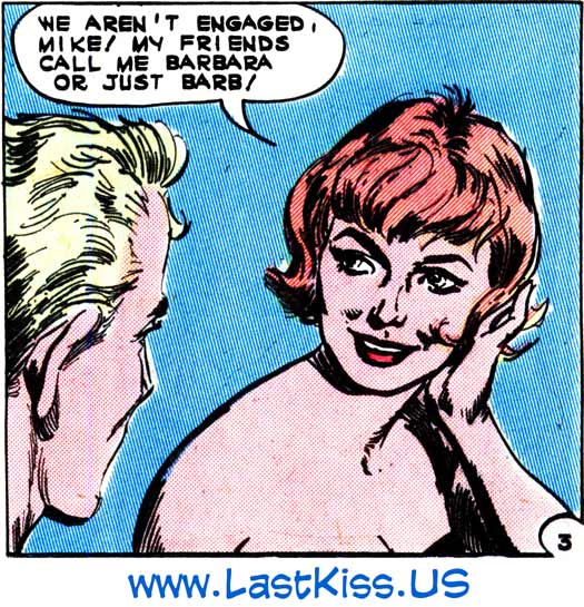 Art by Luis Dominguez from the story "Reckless Romance" in FIRST KISS #30, 1963.