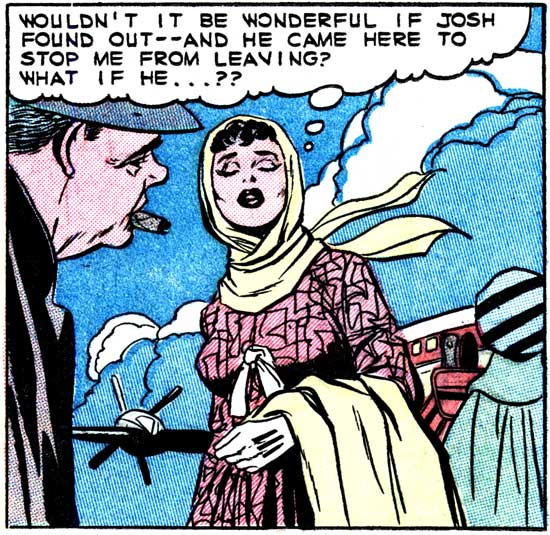 Art by Vince Colletta from the story "Lucky Liz" in FIRST KISS #9, 1959.