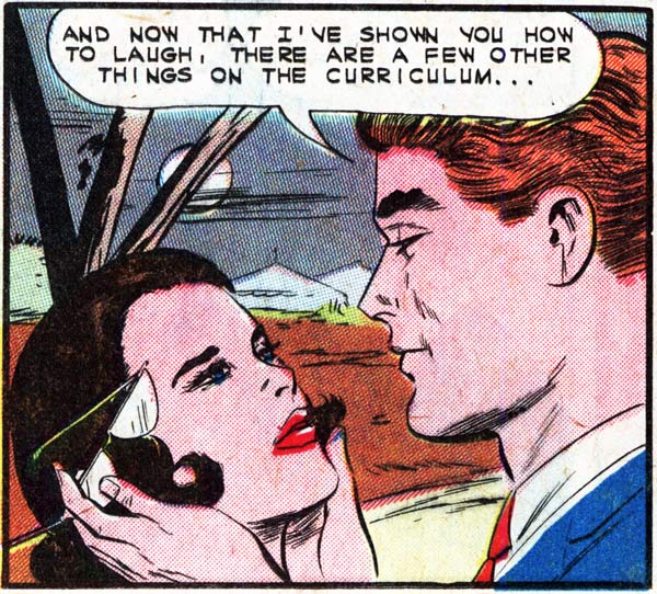 Art by Vince Colletta Studio in the story "Teach Me, My Love" in FIRST KISS #29, 1962.
