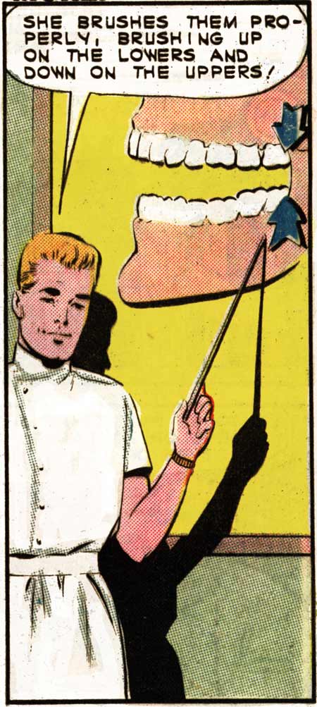 Art by Dick Giordano in the story "A Winsome Smile" in FIRST KISS #31, 1963.