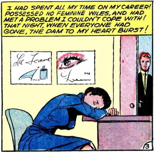 1958 art by Vince Colletta Studio from the story "Made for Romance" in FIRST KISS #4.
