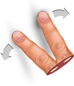 Two-finger drag & enlarge
