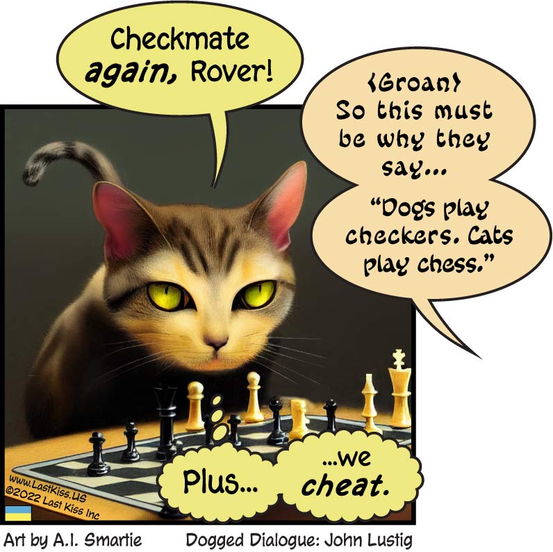 Chess Cat Is Artificially Smart!
